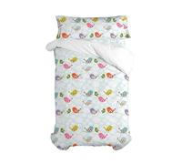 HappyFriday Juego de Funda nórdica Mr Fox Little Birds Multicolor Cama de 105 2 Piezas