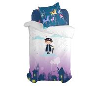 HappyFriday Juego de Funda nórdica Mr Fox Nanny Multicolor Cama de 80 2 Piezas