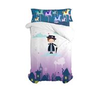 HappyFriday Juego de Funda nórdica Mr Fox Nanny Multicolor Cama de 80/90 2 Piezas