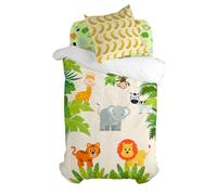 HappyFriday Juego de Funda nórdica Mr Fox Wild Multicolor Cama de 80 2 Piezas