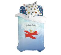 HappyFriday Juego de Funda nórdica Petit Prince Son Avion Multicolor Cama de 80 2 Piezas
