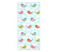 HappyFriday Toalla de baño Mr Fox Little Birds Multicolor 70 x 150 cm