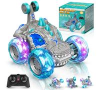 HappyGoLucky Coche Teledirigido y Dinosaurios Juguetes para Niños 3-8 Años, Carro Telecomandado, Regalo y Juegos Exterior