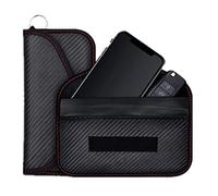 Happyit 2 Pcs Bolsa de Bloqueo de señal, Funda Protectora, Funda Tipo Cartera para teléfono móvil Tarjeta de identificación de Llave de Coche protección de privacidad antirradiación (B)