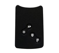 Happyit 4 Botones Silicona Cubierta Dominante de la Caja del Coche para Renault Clio Scenic Megane Plumero Sandero Captur Twingo koleos Control Remoto (Negro)