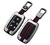 Happyit Aleación de Zinc Casos de la Cubierta de la Llave del CocheProtección 360 ° apto para Land Rover Range Rover Sport A9 Discovery 2 3 4 Sport para Jaguar XF A8 A9 X8 XE XF XFL (Matt color)