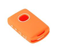 Happyit Caso de la Cubierta de la Carcasa de Llave de Coche de Silicona para Mazda 6 MX-5 Miata RF 3 Hatchback CX-30 4 Botones Mando a Distancia (Naranja)