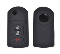 Happyit Cubierta de la Caja de la Llave del Cochede Silicona para Mazda Demio 2 3 5 6 M2 M3 M5 M6 CX-5 CX7 CX9 RX8 MX5 MPV 2 3 Botones Sin Llave (3 Botones)