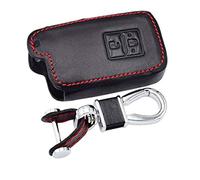 Happyit Cuero Casos de la Cubierta de la Llave del Coche Llavero para Toyota Auris Camry RAV4 Avalon Yaris Verso 2012-2019 2 Botones