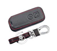 Happyit Cuero Cubierta de la Llave del Coche Casos Llavero para Honda PCX 150 X-ADV SH125 Scoopy SH300 Forza Super Cub 125300 2 3 Botones (2 Botones)