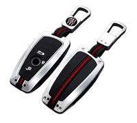 Happyit Funda de aleación de Zinc para llave de coche accesorio para bmw 1 3 5 7 Series X1 X3 X4 X5 F10 F15 F16 F20 F30 F18 F25 M3 M4 E34 3/4 Buttones (Plat 3B)