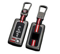 Happyit Funda de aleación de Zinc para llave de coche accesorio para Peugeot 308 207 307 3008 5008 para Citroen C2 C3 C4 C8 2/3 Buttones (Mate+Hebilla cuadrada+3B )