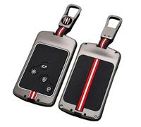 Happyit Funda de aleación de Zinc para llave de coche accesorio para Renault Koleos Kadjar Scenic Megane Sandero Espace Clio Captur Kangoo Laguna Talisman Twingo (Mate+Hebilla cuadrada)