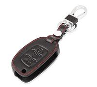 Happyit Funda de Cuero para Llave de Coche Caso apto para Hyundai Creta Tucson Verna Solaris Elantra Accent Grand Santa Fe IX25 IX45 I20 I30 I40 IX35 (A)