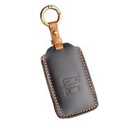 Happyit Funda de cuero para llave de coche para Renault Koleos Kadjar Megane Talismán Captur Espace Clio 2016-2023 Dacia Duster 2023 4 botones, Negro