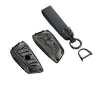 Happyit Funda para Llave de Coche, Carcasa Protectora para BMW X1 X3 X4 X5 F15 X6 F16 G30 7 Series G11 F48 F39 520 525 f30 118i 218i 320i 3/4 Botones (Negro+SOGA+4B2)