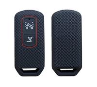 Happyit Fundas de Silicona para Llaves de Coche para Honda PCX Vario Forza 125 150 153 300 X-ADV SH125 SH150 SH300 Scoop Monkey Negro (2 Botones)