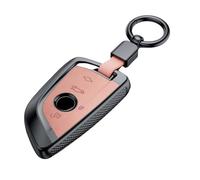 Happyit PC Premium Cubierta de la Llave del Coche Casos Clave para BMW X1 X3 X4 X5 F15 X6 F16 G30 7 Serie G11 F48 F39 520 525 f30 118i 218i 320i Bolso de Coche (Rosa)