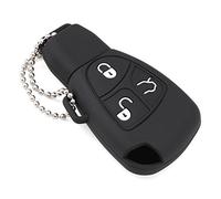 Happyit Silicona Coche Inteligente Llave Caso Cubrir para Mercedes Benz B C E ML S CLK CL 3 Botones de Control Remoto (Negro)
