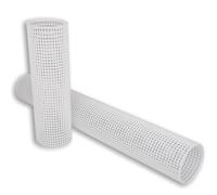 HAPPYKOI Tubo de filtro de rejilla de 160 mm de diámetro para filtros flotantes, filtro de estanque Koi y tubo de aspiración de bombas, color: blanco (longitud: 50 cm)
