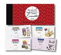 Happymots Chéquier 20 bons pour couples romantiques | Dis-moi où et on se perd ensemble | Couples Cadeaux originaux | 15 + 5 Bons Cadeaux à remplir | Cadeaux originaux pour femmes et hommes