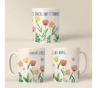 HappyMots Tazas Originales Para Regalar Hechas en Cerámica de Calidad | Tazas Desayuno | Apta Para el Microondas y el Lavavajillas | Tazas divertidas | Regalo Día de la Madre