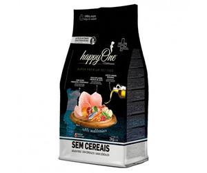HappyOne Mediterraneum Cat & Kitten - Pienso seco sin cereales para gatito y gato adulto - Aves - Cantidad: 2 kg