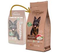 HappyOne Premium Hipoalergénico - Pienso seco para perros adultos con alergias - Cordero y arroz - Cantidad: 12 kg