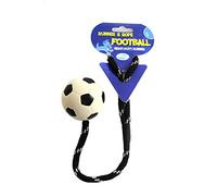 HAPPYPET - Pelota de fútbol para Perro, Juguete Fuerte y Divertido Interactivo para Masticar al Aire Libre, atrapar y atrapar, Tirar, Tirar, Tirar, para Todas Las Razas, 2.5 Pulgadas