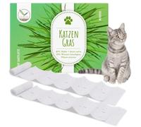 HappySeed Cinta de semillas de hierba para gatos, 80 x 10 cm, apta para todos los gatos durante todo el año