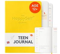 HappySelf The Teen Journal - Un diario para niños mayores de 12 años que fomenta la felicidad y la atención plena, desarrolla hábitos positivos y reduce la ansiedad [Edición inglés] Amarillo