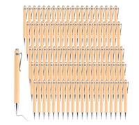 Happysnow 100 pcs/lote bambú bolígrafo pluma pluma oficina y escuela necesidades bolígrafos y accesorios de escritura regalos-