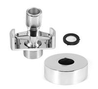 Happysnow Ajuste del ángulo del tubo de admisión Cabeza de ducha de cobre en ángulo Pie curvado Excéntrico Tornillo de esquina Accesorios A.