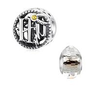 HappyStar 925 plata esterlina abalorios para pulseras Charm Bead Fit for Pandora pulsera mujer Dangle Pendant for Charms Bracelets(Con perlas de aislamiento)