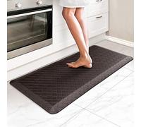 HappyTrends Alfombra antifatiga para cocina, ergonómica, impermeable, antideslizante, resistente, cómoda, para oficina, fregadero, 2 cm de grosor, 44 x 99 cm, color chocolate