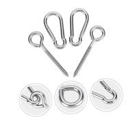 Happyyami 1 Hamaca Columpio Silla Colgante Accesorios Gancho Fijo Abatible Perchas Resistentes Para Ropa Clips De Escalada De Montaña Ritmo Uñas De Ojo De Oveja Acero Inoxidable