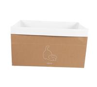 Happyyami 1 Juego Arena para Gatos Junta Gatito Raspador Basura Mimbre Juguete Gato Durmiendo Casa Recintos Jugar Decoración Reversible Cucú Exterior Alimentador Canalón Papel Corrugado