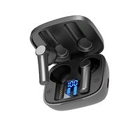 Happyyami 1 Juego Auriculares Inalámbricos Deportivos TWS con Estuche de Carga Diseño Ergonómico Automática Impermeables Compatibles con