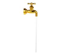 Happyyami 1 juego de decoración DIY puede dispositivo de jardín que fluye agua de para patio fuente grifo decorativo arte decoración flotante piscinas ornamento estanques boquilla patio paredes riego