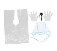 Happyyami 1 Juego Herramientas para Tinte de Cabello Kit Desechable para Mechas y Coloración Cepillo y Gorros Ajustables para Cabeza