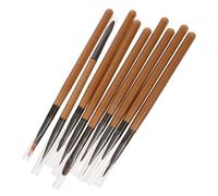 Happyyami 1 Juego Pinceles de Manicura para Pintura Dibujo y Decoración Gel para Técnicas de Línea y Sombras