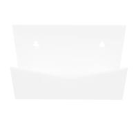 Happyyami 1 Juego Soporte de Acrílico para Correspondencia Organizador de Escritorio Rack de Almacenamiento de Cartas y Archivos Diseño Elegante y Funcional para Oficina y Color Blanco