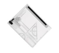 Happyyami 1 Juego Tablero De Dibujo Regla De Arquitectura Herramientas De Dibujo De Ingeniería Plantillas De Dibujo Técnico Herramienta De Arte De Pintura De Cero El Plastico Transparent