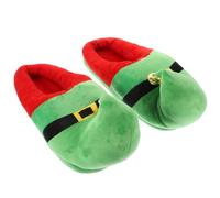 Happyyami 1 Par Zapatillas De De Navidad Pantuflas Esponjosas para Zapatos De Dormitorio Zapatillas De Duende Elfo De Navidad Cosplay De Las Mujeres