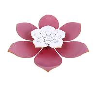 Happyyami 1 Pc flores colgantes de pared de hierro forjado arte de la pared del jardín decoración de pared de flores de metal home decoracion planta decoración mural artesanías de hierro