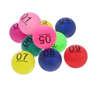 Happyyami 10 Bolas Numeradas Ideales para Fiestas en Casa para Sorteo de Plástico PP, Ligeras y Fáciles de Almacenar y Eventos Múltiples