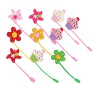 Happyyami 10 Piezas Tapones de Silicona para Pajitas Forma de Dibujos Animados, Ligeros y Resistentes, Ideales para Adornar Pajitas en Fiestas y Evitar Polvo Color Aleatorio