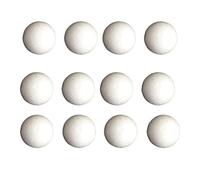 Happyyami 100 bolas de espuma de 8 cm lisas, redondas, esferas de poliestireno, modelización, bola de estiroespuma para manualidades, bola de Navidad, adornos de arreglo de flores de boda,