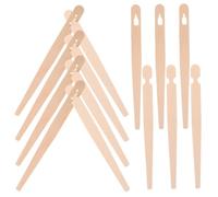 Happyyami 100 Pares Pinzas de Madera Desechables para Entrenamiento con Palillos de Clips para Principiantes Utensilios Versátiles para Pan Pasteles y Snacks para Adultos