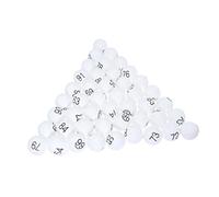 Happyyami 100 Piezas Bolas de la Jaula del Bingo Bolas de números de lotería bentilador Tenis Cerveza de Pong Importante Pong Suite Pelota de Juego niño Bola de Loteria
